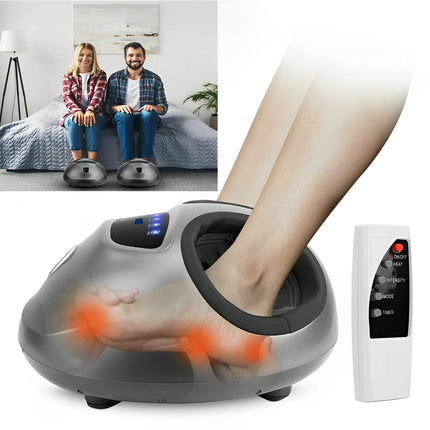 Foot Massager with Heat, Shiatsu Foot Massager Machine with Air Compression
