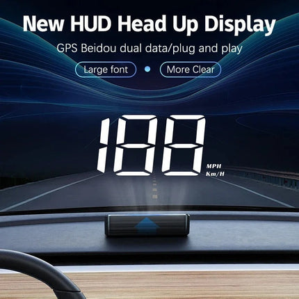 GPS Speedometer for Car, Head Up Display, Windshield Mounted