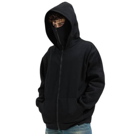 Balaclavas and Ski Masks, Full Zip Winter Balaclava Hoodie with Neck Gaiter – image 6