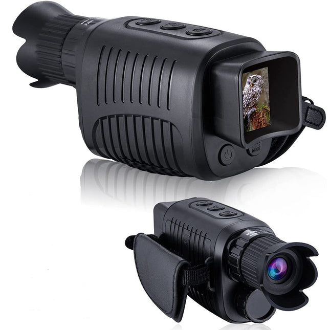 Digital Night Vision Monocular with Infrared, Night Vision Device with 3x Optical Zoom for Photo and Video in Darkness