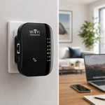 Tuzwa WiFi Range Extender – 300Mbps 2.4GHz WiFi Signal Booster & Wireless Repeater for Home Internet Coverage