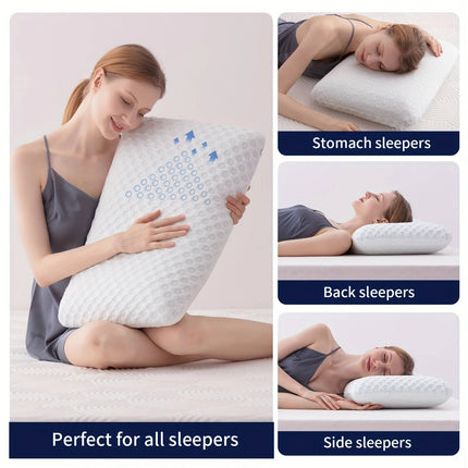 Side Sleeper Pillow, Ergonomic Pillow for Neck Support and Back Sleepers