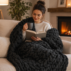 Weighted Blanket for Adults, Breathable All Season Heavy Blanket for Bed, Washable Weighted Throw Blanket for Couch