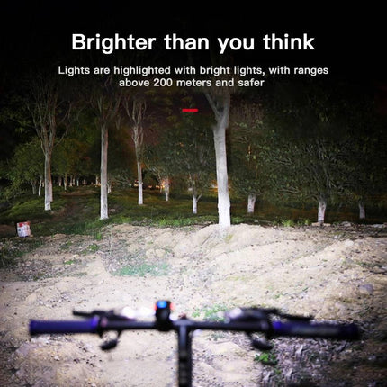 Bike Lights Front and Rear Set USB Rechargeable, Bike Headlights 1000 Lumen Dual T6 LED
