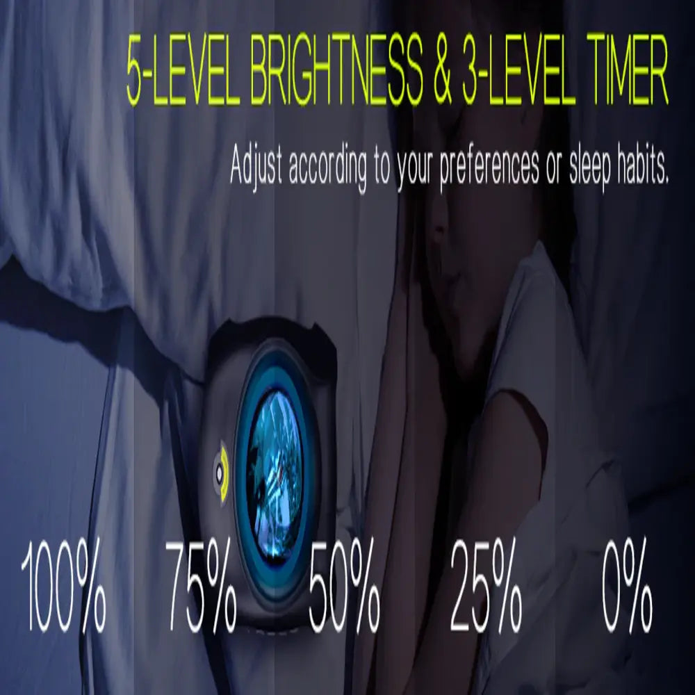 Tuzwa Aurora Northern Lights Projector – LED Star & Galaxy Projector with Bluetooth Speaker, White Noise, Music Sync & Remote Control