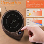 Tuzwa Coffee Mug Warmer – 3 Temperature Electric Cup Warmer with Auto Shut-Off, 5.5" Heating Plate, 36W, 120V