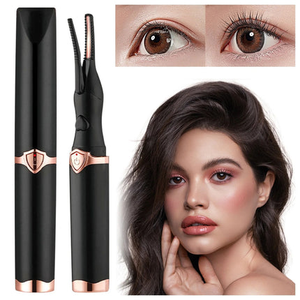 Heated Eyelash Curler, Rechargeable Electric Eyelash Curler with 3 Heat Settings, Portable Heated Lash Curler for Travel