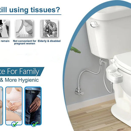 Bidet Attachment for Toilet Seat, Dual Nozzle Self Cleaning – image 4