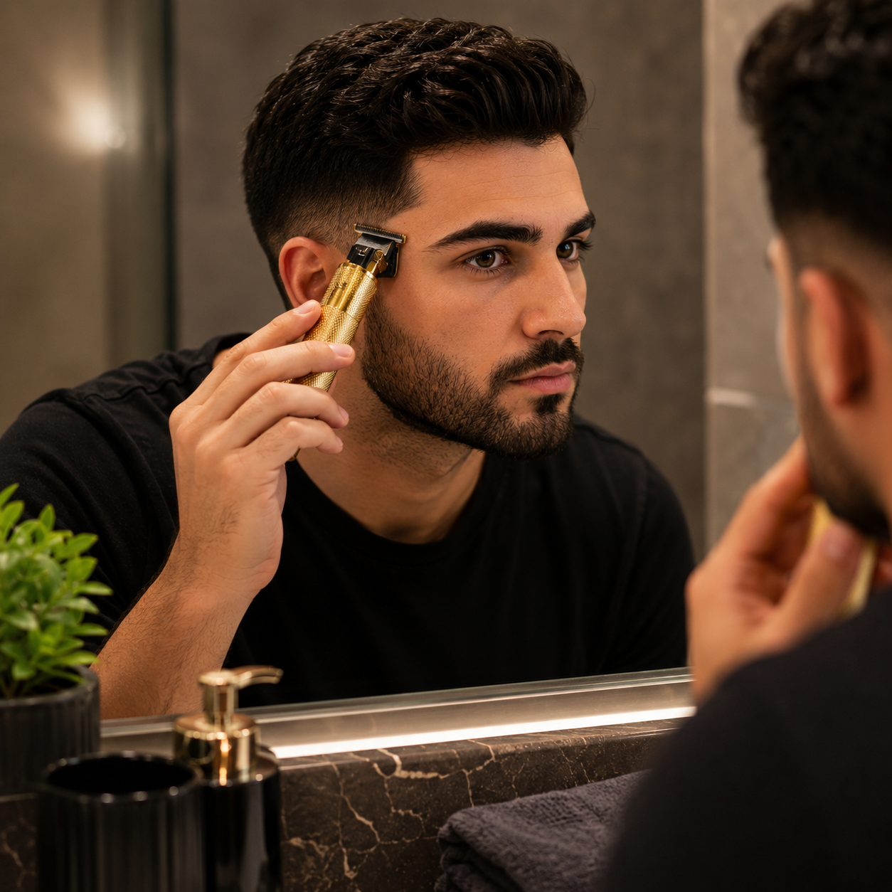 Tuzwa Hair Clippers for Men – Cordless T-Blade Trimmer, Dual-Speed Rechargeable Hair & Beard Trimmer for Precision Cutting & Lineups
