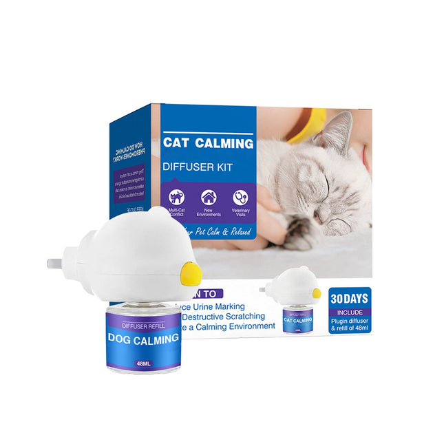Cat Pheromone Diffuser for Cat Stress Relief, Cat Calming Diffuser with 2 Refills