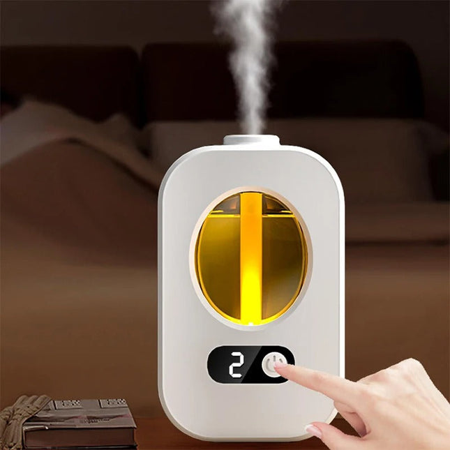 Automatic Essential Oil Diffuser with 4 Oils, Rechargeable Aroma Diffuser with 360 Degree Coverage, Ultrasonic Diffuser