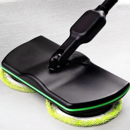 Cordless Electric Spin Mop Floor Cleaner, Floor Scrubber with Waxing Pads