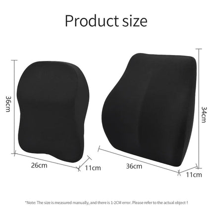 Memory Foam Lumbar Back Support Pillow, Adjustable Height – image 5