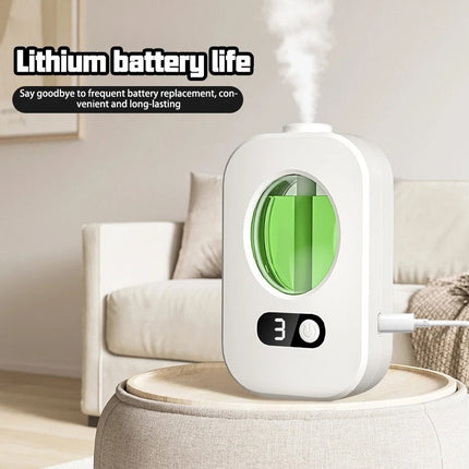 Automatic Essential Oil Diffuser with 4 Oils, Rechargeable Aroma Diffuser with 360 Degree Coverage