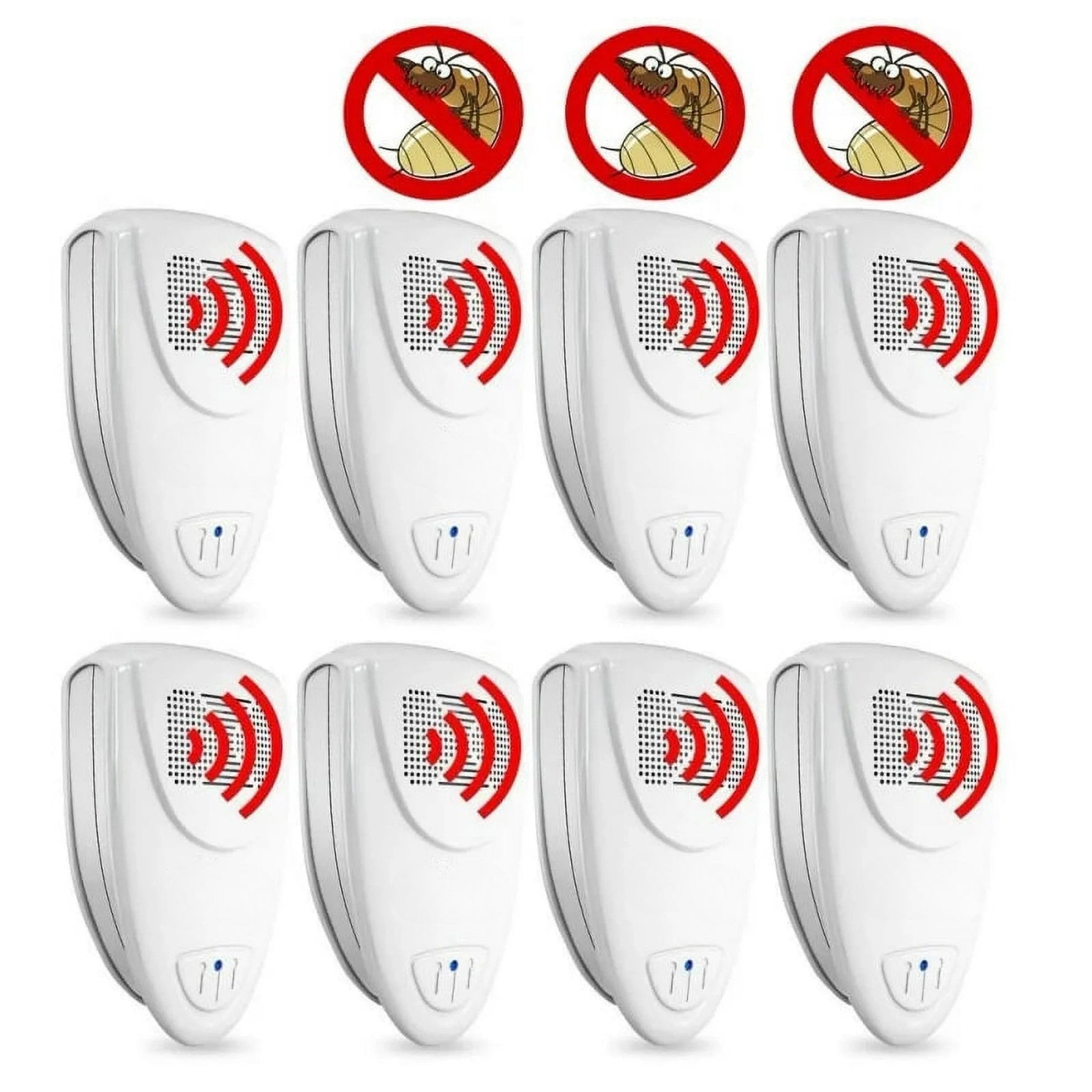 Tuzwa Ultrasonic Pest Repeller Plug-In – 20–65kHz Electronic Pest Deterrent, 215 Sq Ft Coverage, 2W, 100–240V