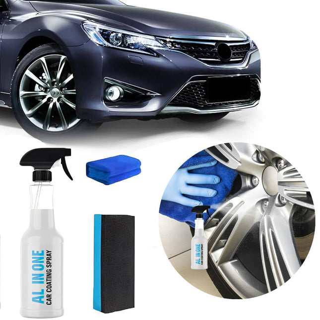 Car Detailing Spray, Nano Car Coating Spray with Sponge, Car Polish for Paint, Hydrophobic Coating for Boats and RVs
