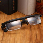 Tuzwa Adjustable Focus Glasses – Variable Focus Eyewear for Near & Far Viewing with Customizable Lens Adjustment