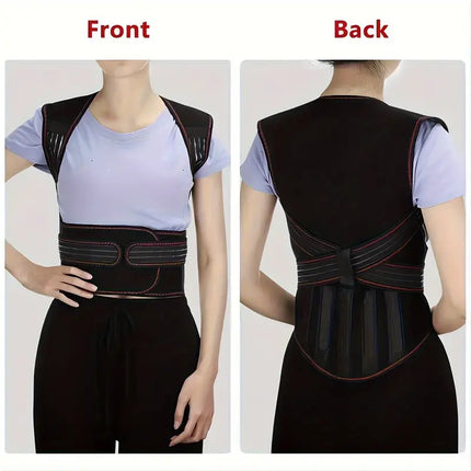Back Brace for Pain Relief with 108 Magnets, Magnetic Heated Back Brace with Infrared Points – image 8