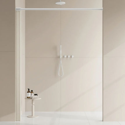 Waterproof Shower Curtain with Magnets, Foldable Accordion Bathroom Curtain