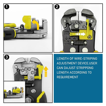 Automatic Wire Stripper Self Adjusting, Electrical Wire Crimper