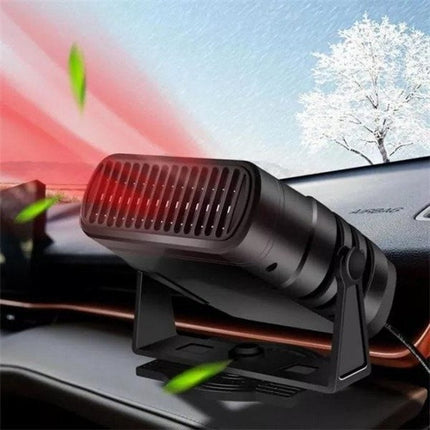 Portable Car Heater, Car Defroster for Windshield, 12V Heater with Fan for Cigarette Lighter, Auto Heater for Winter