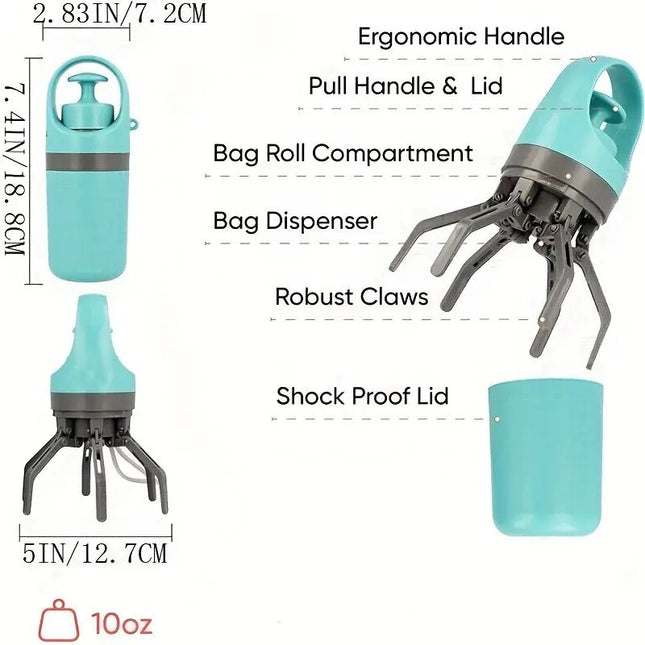 Dog Pooper Scooper with Bag Dispenser, Hands Free Dog Poop Scooper – image 5