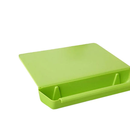 Cutting Board with Tray, Kitchen Chopping Board for Vegetables and Meat