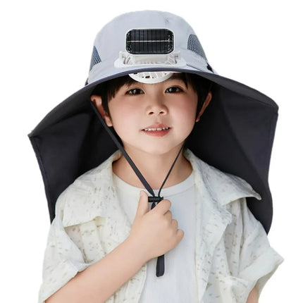 Kids Cooling Hat, Wide Brim Sun Hat UPF 50+ for Summer Outdoor – image 11
