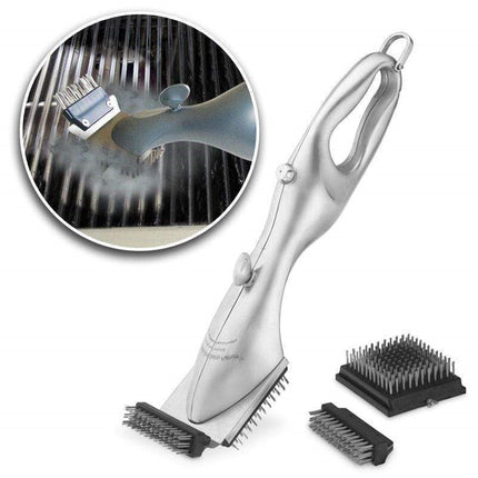 Grill Cleaning Brush with Steam Power, Stainless Steel BBQ Steam Cleaning Brush with Water Tank