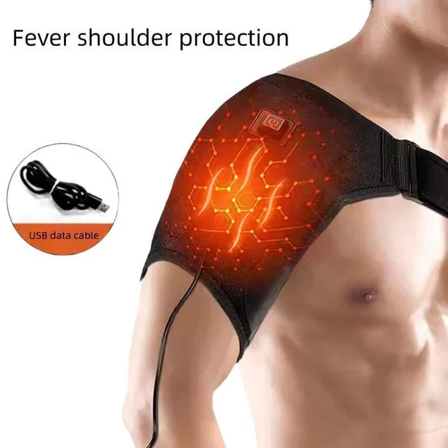 Heated Shoulder Brace for Heat Therapy, Shoulder Heating Pad for Pain Relief