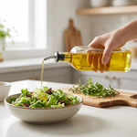 Tuzwa 500ml Glass Oil Dispenser Bottle with Easy Pour Spout – Leak-Resistant Olive Oil, Vinegar & Soy Sauce Bottle for Kitchen