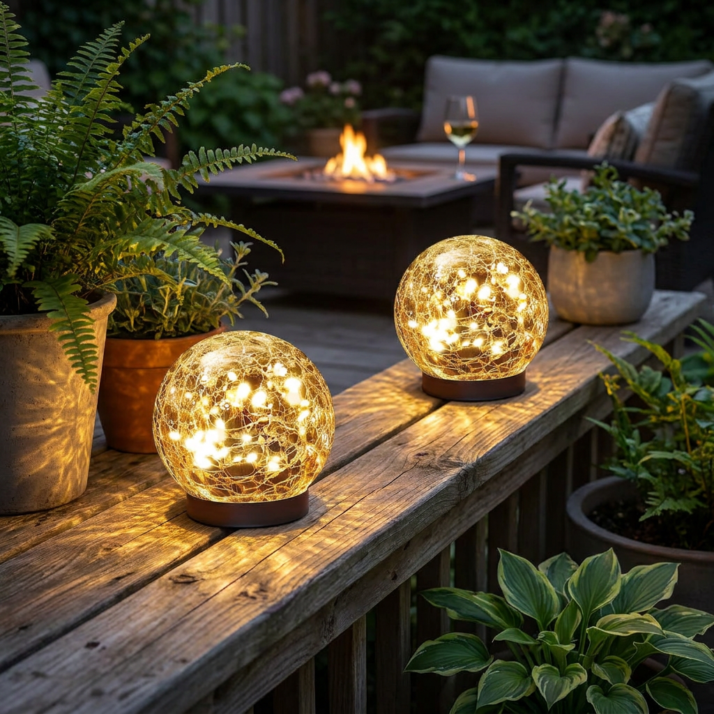 Solar Glass Globe Lights