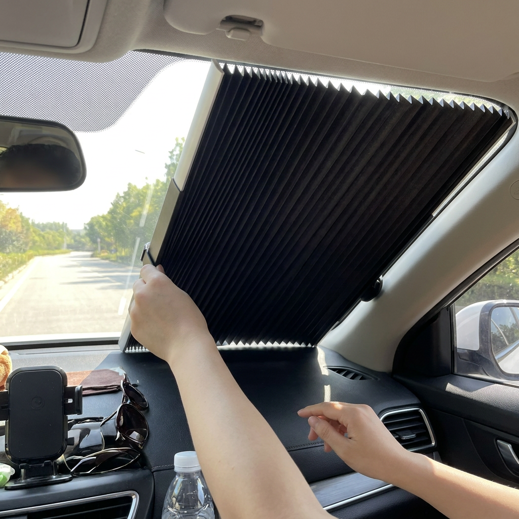 Retractable Car Sunshade