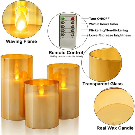 Flameless Candles with Remote, Battery Operated LED Candles