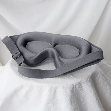 Sleep Mask with Adjustable Strap, 3D Contoured Eye Mask for Sleeping, Lightweight Memory Foam Blackout Eye Mask