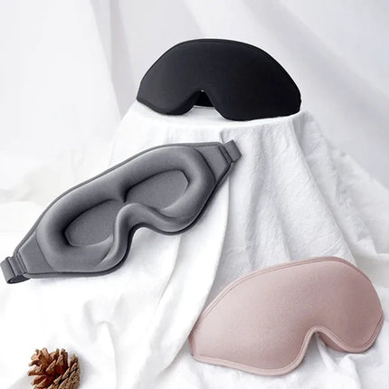 Sleep Mask with Adjustable Strap, 3D Contoured Eye Mask for Sleeping