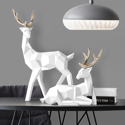 Abstract Resin Stag Sculpture for Shelf Decor – image 5