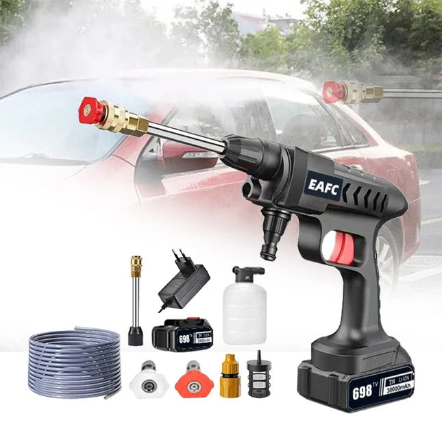 High Pressure Water Gun for Car Wash, Cordless Power Washer with Battery