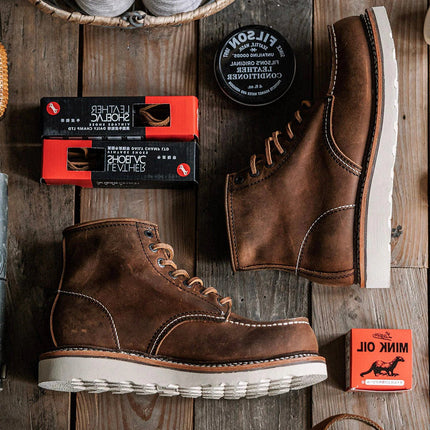Waterproof Work Boots for Men, Moc Toe Boots – image 14