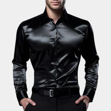 Mens Shirts for Business, Mens Dress Shirt with Tight Modern Cut, Mens Button Up Shirt for Office and Formal Wear