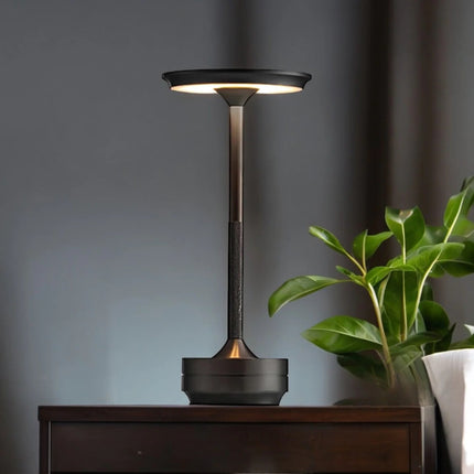 Cordless Table Lamp with Touch Control, Modern Table Lamp for Bedroom and Living Room