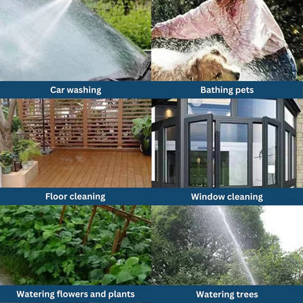 Hose Nozzle High Pressure, Power Washer Attachment for Hose with 360 Degree Rotating Spray