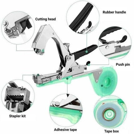Garden Tool for Plant Trellis, Plant Ties and Tying Tool with Blade