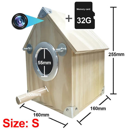Birdhouse Camera 4MP AI Night Vision, Wooden Nest Box Motion Detection Camera – image 7