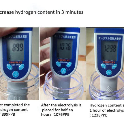 Portable Hydrogen Water Bottle 10.1 oz, USB Rechargeable Hydrogen Water Generator – image 5