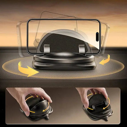 Car Phone Holder, 360 Rotating Phone Mount for Car Dashboard and Air Vent