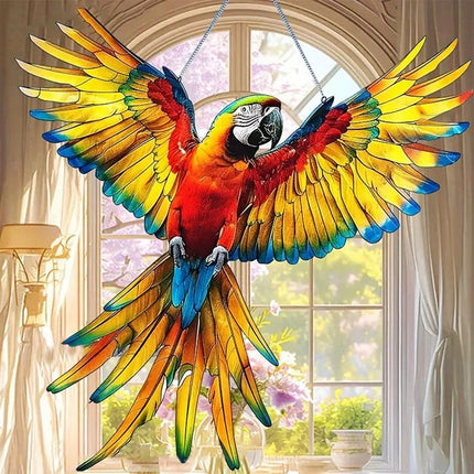 Window Suncatcher, Hanging Bird Ornament with Chain in 7 Styles – image 7
