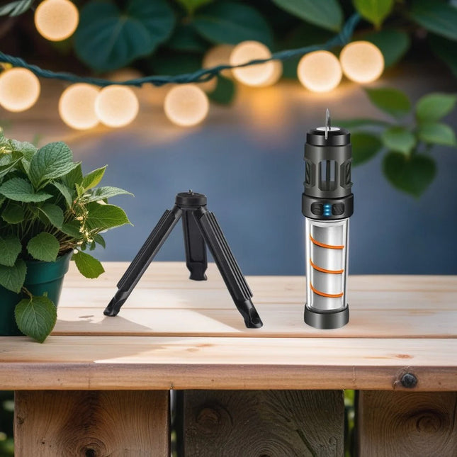 Outdoor Mosquito Repellent with Camping Light, Portable Mosquito Repellent, Rechargeable LED Light for Fishing