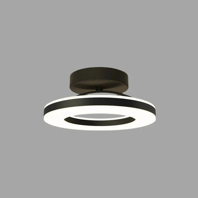Flush Mount Ceiling Light, Round LED Ceiling Light Fixture, Dining Room Light Fixture in Black or Gold