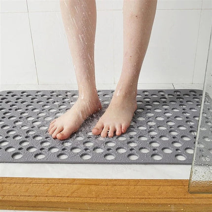 Non Slip Shower Mat with Water Drainage, Washable Bathroom Safety Mat – image 7